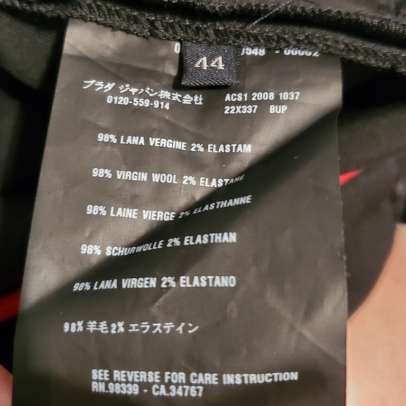 NWT Prada black trouser pants - Picture 14 of 16